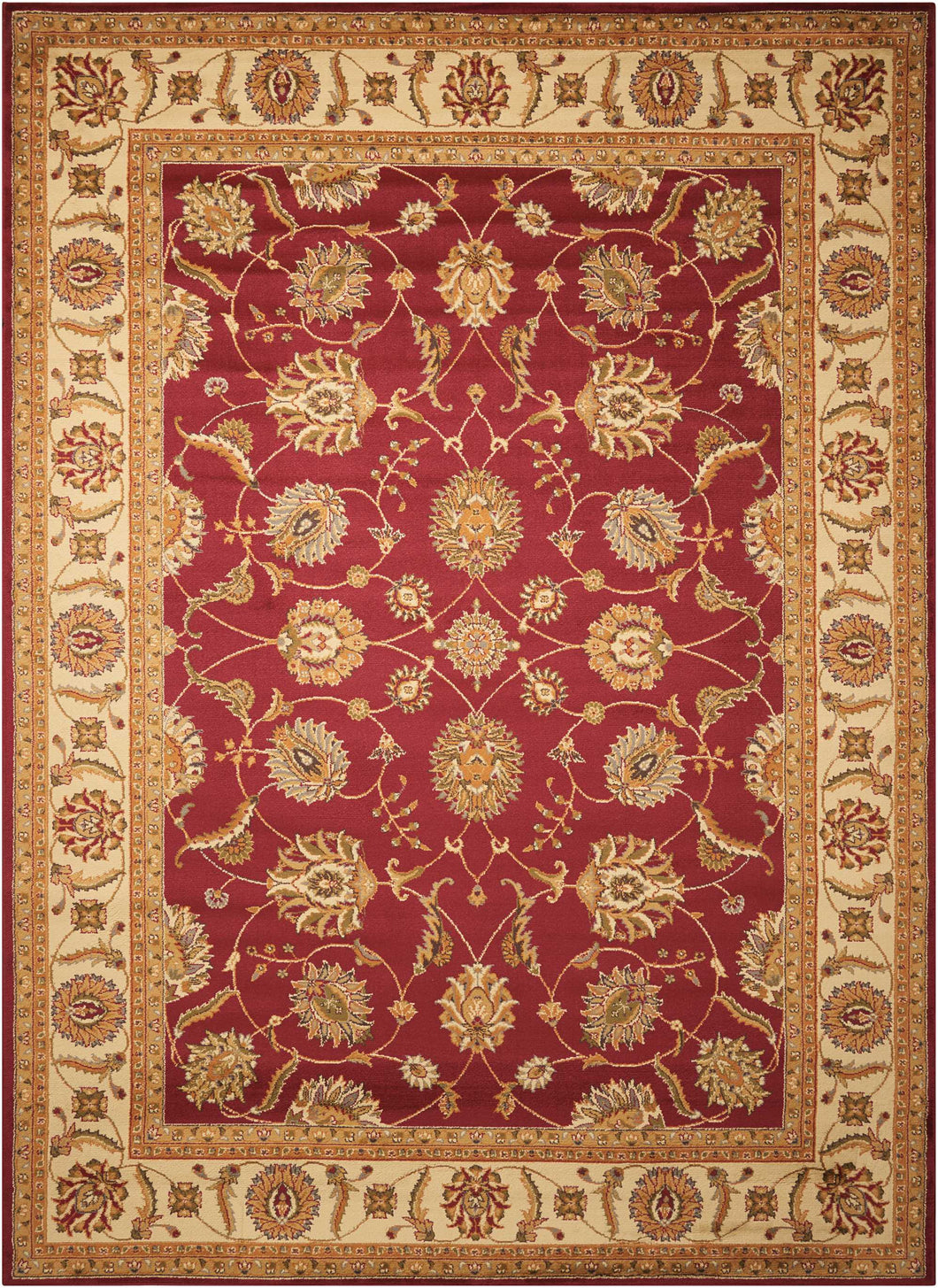 Nourison Paramount PAR09 Red 4'x6' Area Rug PAR09 Red