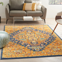 Load image into Gallery viewer, Nourison Allur 4&#39; x 6&#39; Orange Multicolor Area Rug ALR04 Orange Multicolor
