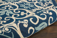 Load image into Gallery viewer, Nourison Caribbean CRB02 Dark Blue 7&#39;x10&#39; Large Rug CRB02 Navy
