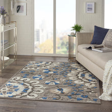 Load image into Gallery viewer, Nourison Aloha 4&#39;x6&#39; Grey Patio Area Rug ALH20 Grey/Multi
