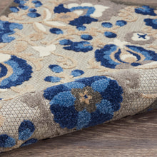Load image into Gallery viewer, Nourison Aloha 10&#39; Runner Blue Patio Area Rug ALH17 Natural/Blue
