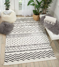 Load image into Gallery viewer, Nourison Kamala DS501 White and Blue 9&#39;x13&#39; Oversized Rug DS501 White
