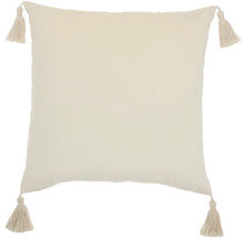 Load image into Gallery viewer, Mina Victory Life Styles Embossed Ostrich Ivory Throw Pillow ET093 20&quot;X20&quot;

