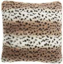Load image into Gallery viewer, Mina Victory Deer Faux Fur Beige Throw Pillow VV465 20&quot; X 20&quot;
