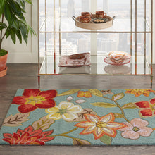 Load image into Gallery viewer, Nourison Fantasy 2&#39;x4&#39; Blue Area Rug FA18 Aqua
