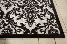 Load image into Gallery viewer, Nourison Damask DAS02 Black and White 8&#39;x10&#39; Large Flat Rug DAS02 Black/White
