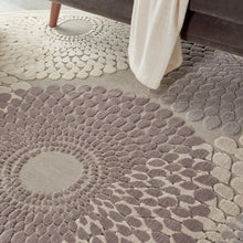 Load image into Gallery viewer, Nourison Graphic Illusions GIL04 Grey 8&#39; Round Rug GIL04 Grey
