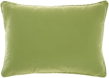 Load image into Gallery viewer, Mina Victory Outdoor Pillows Solid Green Throw Pillow L9090 14&quot;X20&quot;
