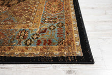 Load image into Gallery viewer, Nourison Delano DEL03 Black 6&#39;x9&#39; Area Rug DEL03 Black/Blue
