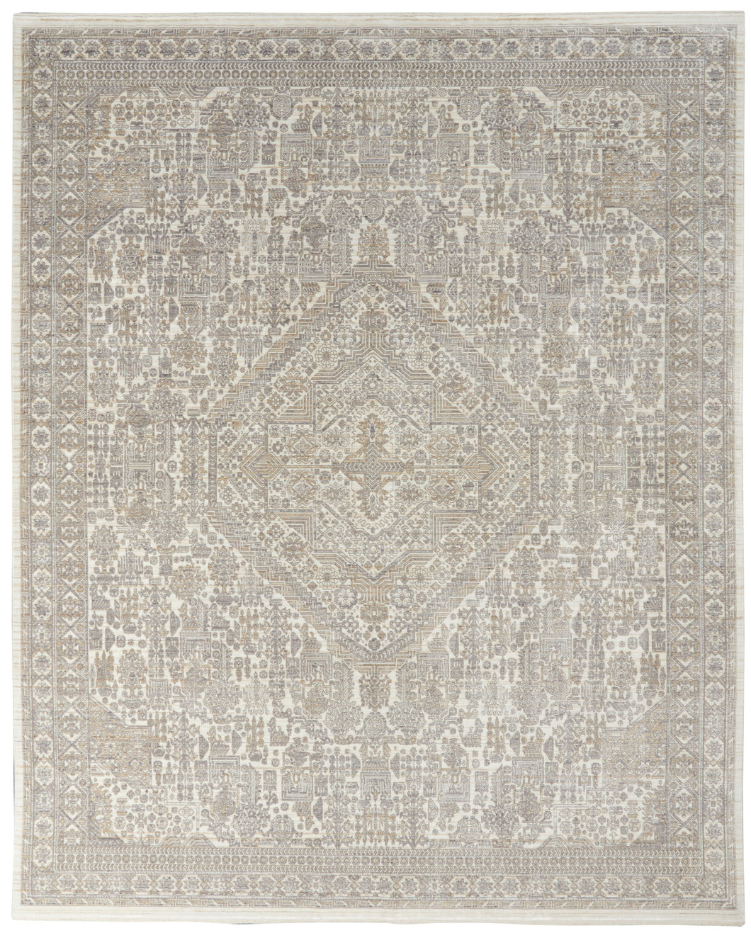 Nourison Lustrous Weave 8' x 10' Area Rug LUW02 Ivory Beige