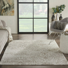 Load image into Gallery viewer, Nourison Damask DAS06 White 4&#39;x6&#39; Vintage Area Rug DAS06 Ivory
