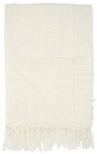 Load image into Gallery viewer, Mina Victory Indoor/Outdoor Woven Ivory Throw Blanket IH018 50&quot; x 60&quot;

