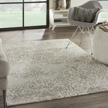 Load image into Gallery viewer, Nourison Damask DAS06 White 5&#39;x7&#39; Vintage Area Rug DAS06 Ivory
