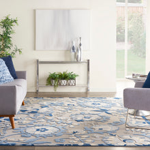 Load image into Gallery viewer, Nourison Aloha 7&#39; x 10&#39; Area Rug ALH17 Blue/Grey
