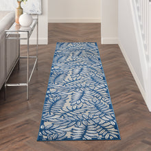Load image into Gallery viewer, Nourison Aloha 2&#39; x 10&#39; Area Rug ALH18 Ivory/Navy
