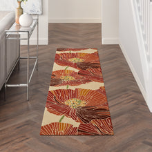 Load image into Gallery viewer, Nourison Fantasy FA24 Orange 8&#39; Runner Hallway Rug FA24 Sunset
