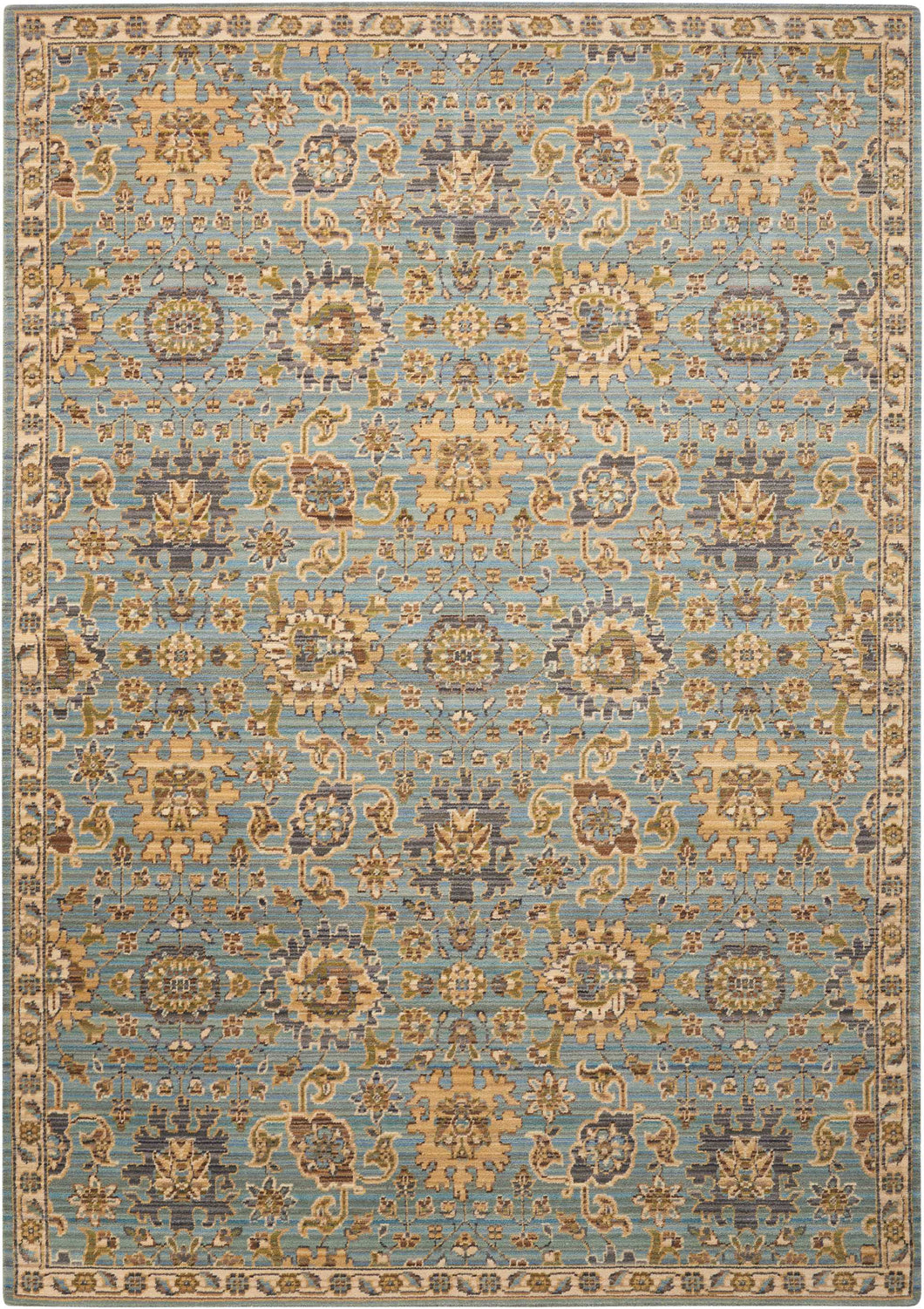 Nourison Timeless TML19 Blue 10'x14' Rug TML19 Light Blue
