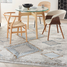 Load image into Gallery viewer, Nourison Concerto 7&#39; x 10&#39; Area Rug CNC14 Ivory/Grey/Blue
