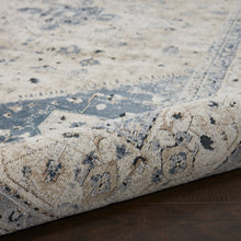 Load image into Gallery viewer, kathy ireland Home Malta MAI02 Beige and Blue 9&#39;x12&#39; Rug MAI02 Beige/Blue
