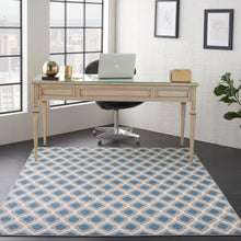 Load image into Gallery viewer, Nourison Grafix GRF22 Blue and Grey 5&#39;x7&#39; Area Rug GRF22 Blue
