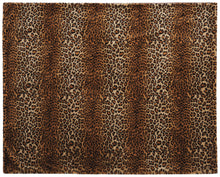 Load image into Gallery viewer, Mina Victory Fur Leopard Faux Fur Brown Throw Blanket FL102 50&quot; x 60&quot;
