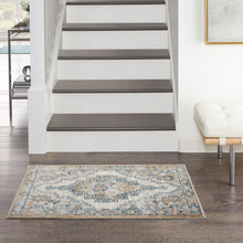 Load image into Gallery viewer, Nourison Concerto 2&#39; x 4&#39; Area Rug CNC09 Grey/Light Blue
