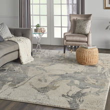 Load image into Gallery viewer, Nourison Fusion FSS16 Beige and Grey 8&#39;x11&#39; Large Rug FSS16 Cream Grey
