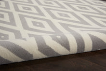 Load image into Gallery viewer, Nourison Grafix GRF18 2&#39;x4&#39; Grey and White Area Rug
