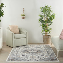 Load image into Gallery viewer, Nourison Elation 4&#39; x 6&#39; Area Rug ETN09 Ivory Grey
