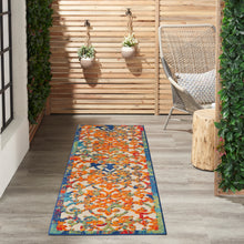 Load image into Gallery viewer, Nourison Aloha ALH21 8&#39; Runner Multicolor Easy-care Indoor-outdoor Rug ALH21 Multicolor
