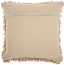 Load image into Gallery viewer, Mina Victory Shag Braided Shag Beige Throw Pillow DC122 20&quot;X20&quot;
