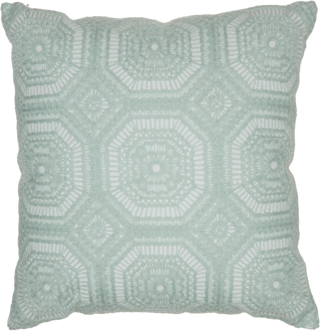 Mina Victory Crochet Tiles Spa Throw Pillow L1023 18