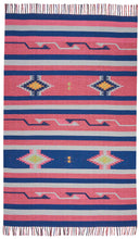 Load image into Gallery viewer, Nourison Baja BAJ01 Pink and Blue 7&#39;x10&#39; Large Flat Weave Rug BAJ01 Pink/Blue
