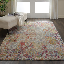 Load image into Gallery viewer, Nourison Ankara Global ANR06 White and Orange 5&#39;x8&#39; French Country Area Rug ANR06 Ivory/Orange
