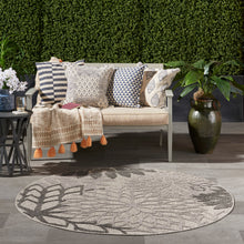 Load image into Gallery viewer, Nourison Aloha 4&#39; Round Silver Grey Area Rug ALH05 Silver Grey
