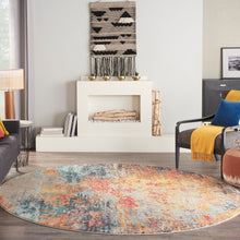Load image into Gallery viewer, Nourison Celestial 8&#39; Round Area Rug CES15 Multicolor
