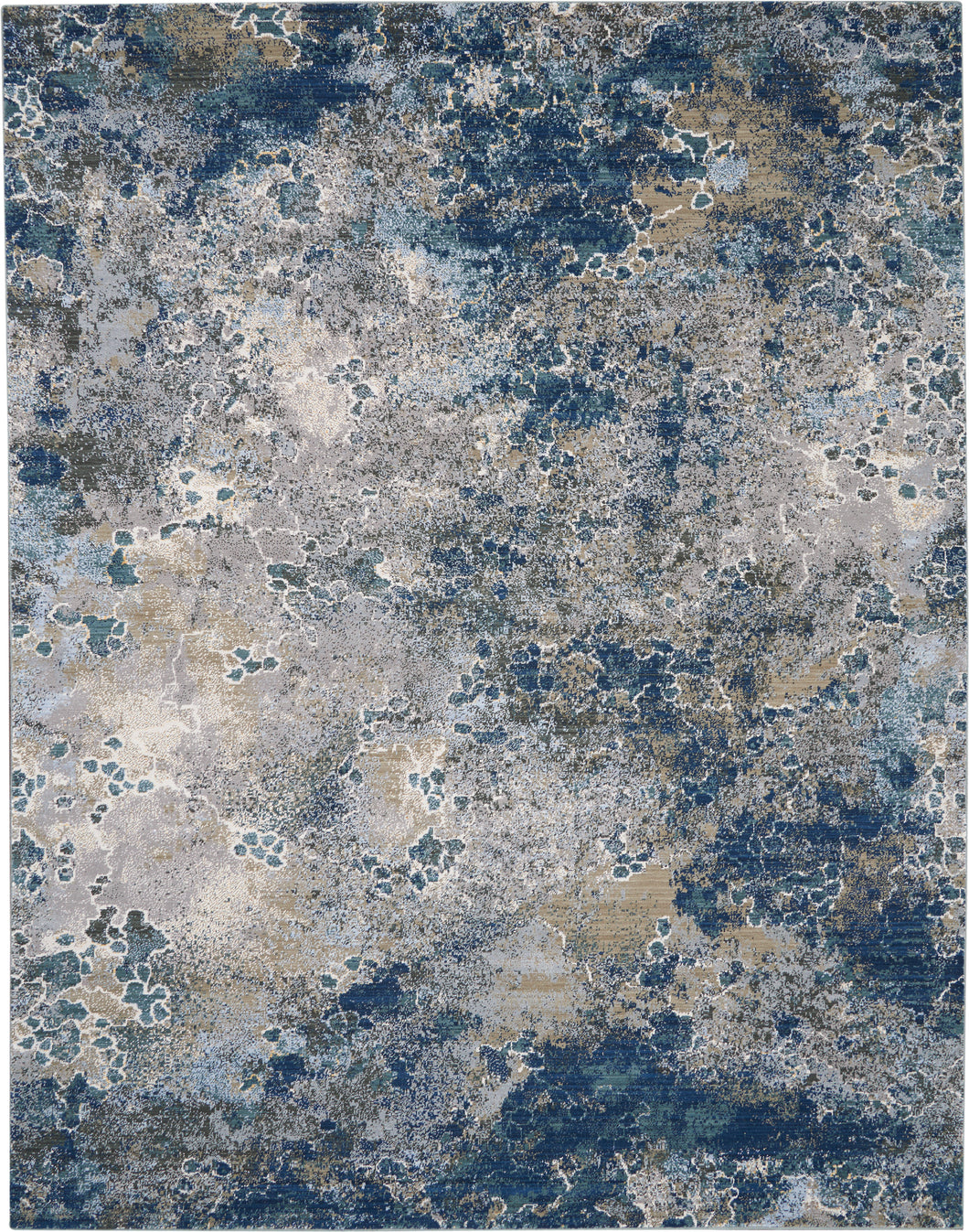 Nourison Artworks ATW02 Blue and Grey 10'x13' Rug ATW02 Blue/Grey