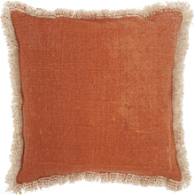 Load image into Gallery viewer, Mina Victory Life Styles Stonewash Clay Throw Pillow AS301 18&quot;X18&quot;
