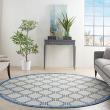 Load image into Gallery viewer, Nourison Country Side 8&#39; Round Area Rug CTR02 Ivory Blue
