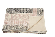 Load image into Gallery viewer, Mina Victory Stonewash Natural Throw Blanket BX090 50&quot; x 60&quot;
