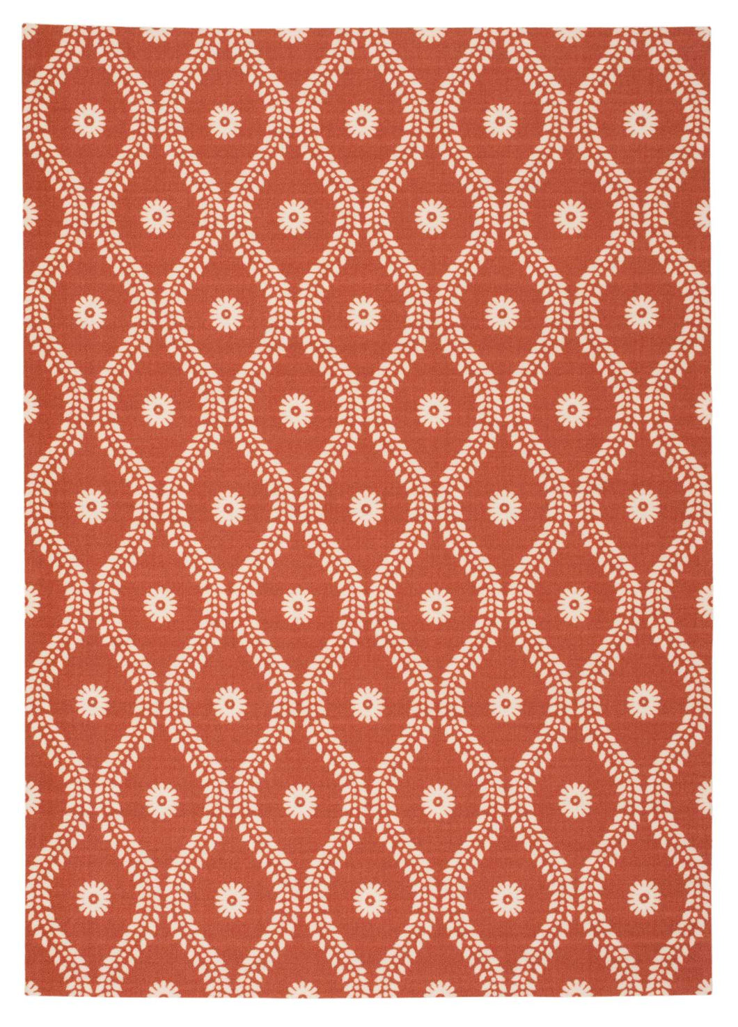 Nourison Home & Garden RS085 Red and Brown 10'x14' Rug RS085 Rust