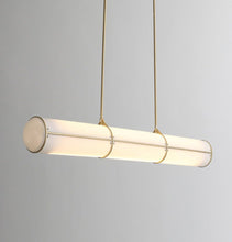 Load image into Gallery viewer, Lesly Pendant Lamp - Gold+White - GFURN
