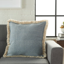 Load image into Gallery viewer, Mina Victory Stonewash Ocean Throw Pillow AS301 18&quot; x 18&quot;
