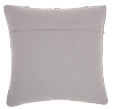 Load image into Gallery viewer, Mina Victory Life Styles Diamond Lattice Light Grey Throw Pillow GC101 18&quot;X18&quot;
