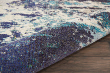 Load image into Gallery viewer, Nourison Celestial CES02 Blue and White 8&#39;x11&#39; Oversized Rug CES02 Ivory/Teal Blue

