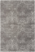 Load image into Gallery viewer, Nourison Damask 6&#39; x 9&#39; Area Rug DAS06 Dark Grey
