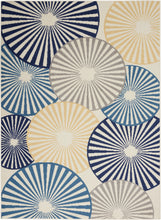 Load image into Gallery viewer, Nourison Grafix GRF20 White and Blue 5&#39;x7&#39; Area Rug GRF20 White
