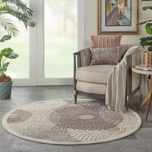 Load image into Gallery viewer, Nourison Graphic Illusions GIL04 Grey 4&#39; Round Area Rug GIL04 Grey
