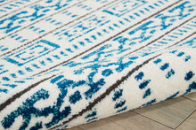 Load image into Gallery viewer, Nourison Kamala DS503 Blue and White 8&#39;x11&#39; Oversized Rug DS503 Ivory/Blue
