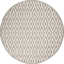 Load image into Gallery viewer, Nourison Grafix 8&#39; Round Area Rug GRF18 White/Grey
